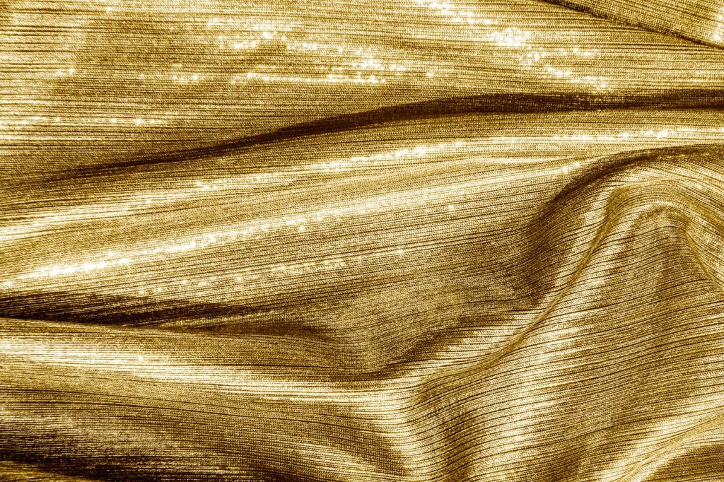 Золотистая ткань с люрексом