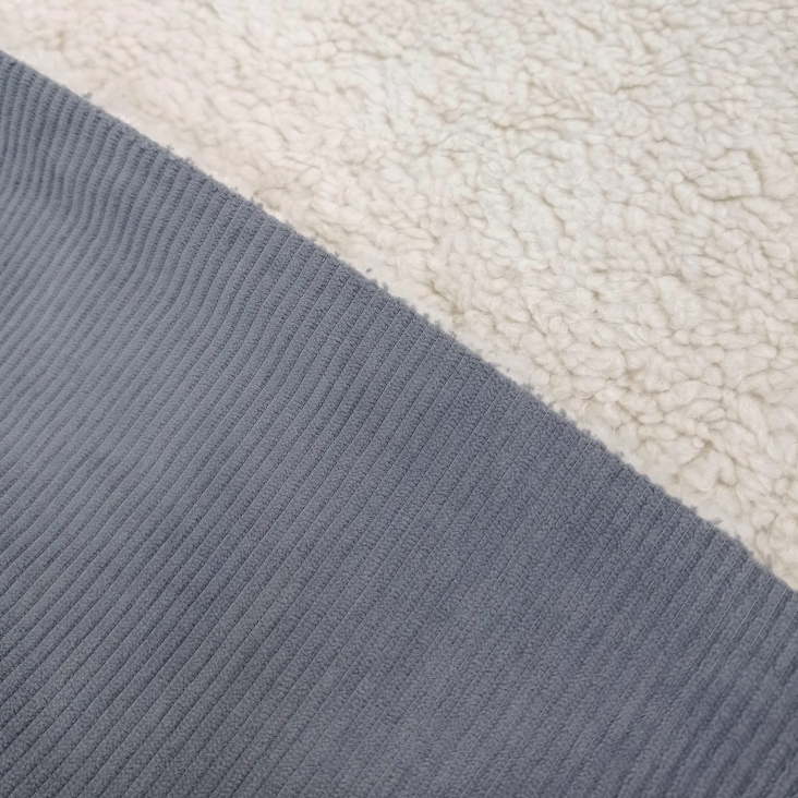 Вельвет на меху серый