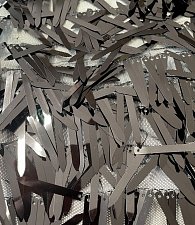 Пайетки на сетке палочки черные (С)