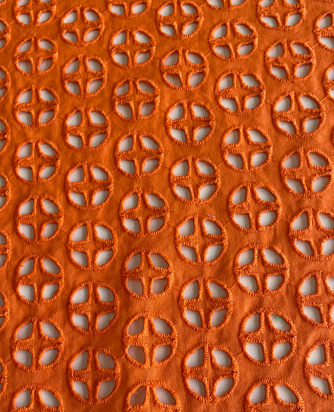 Шитье кружок оранжевое
